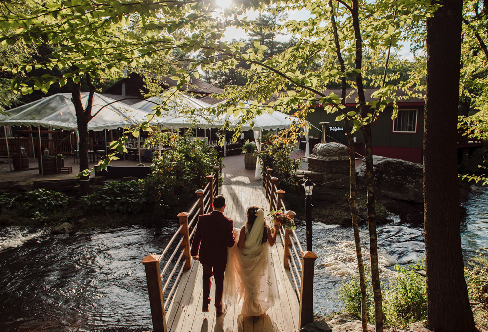 Magnolia Streamside Resort Pocono Wedding Michele and Scott